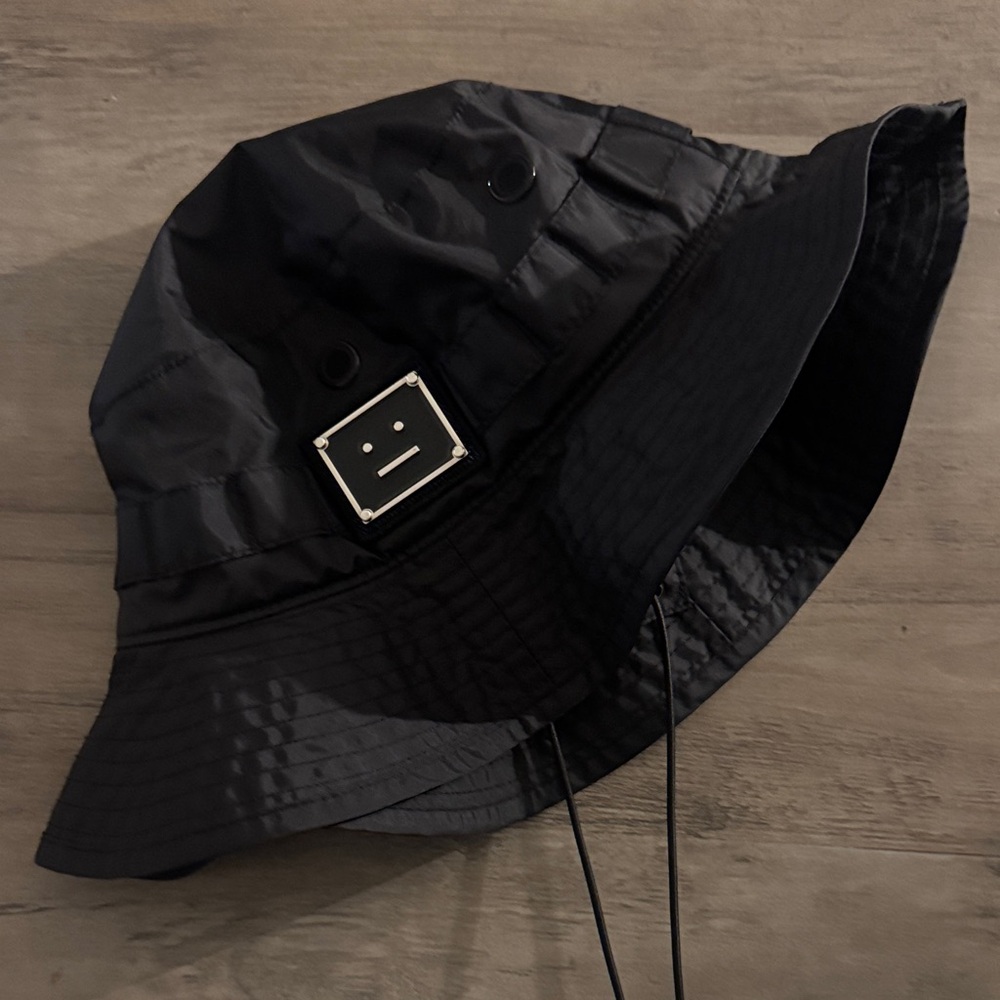 Acne Studio Black Bucket Hat